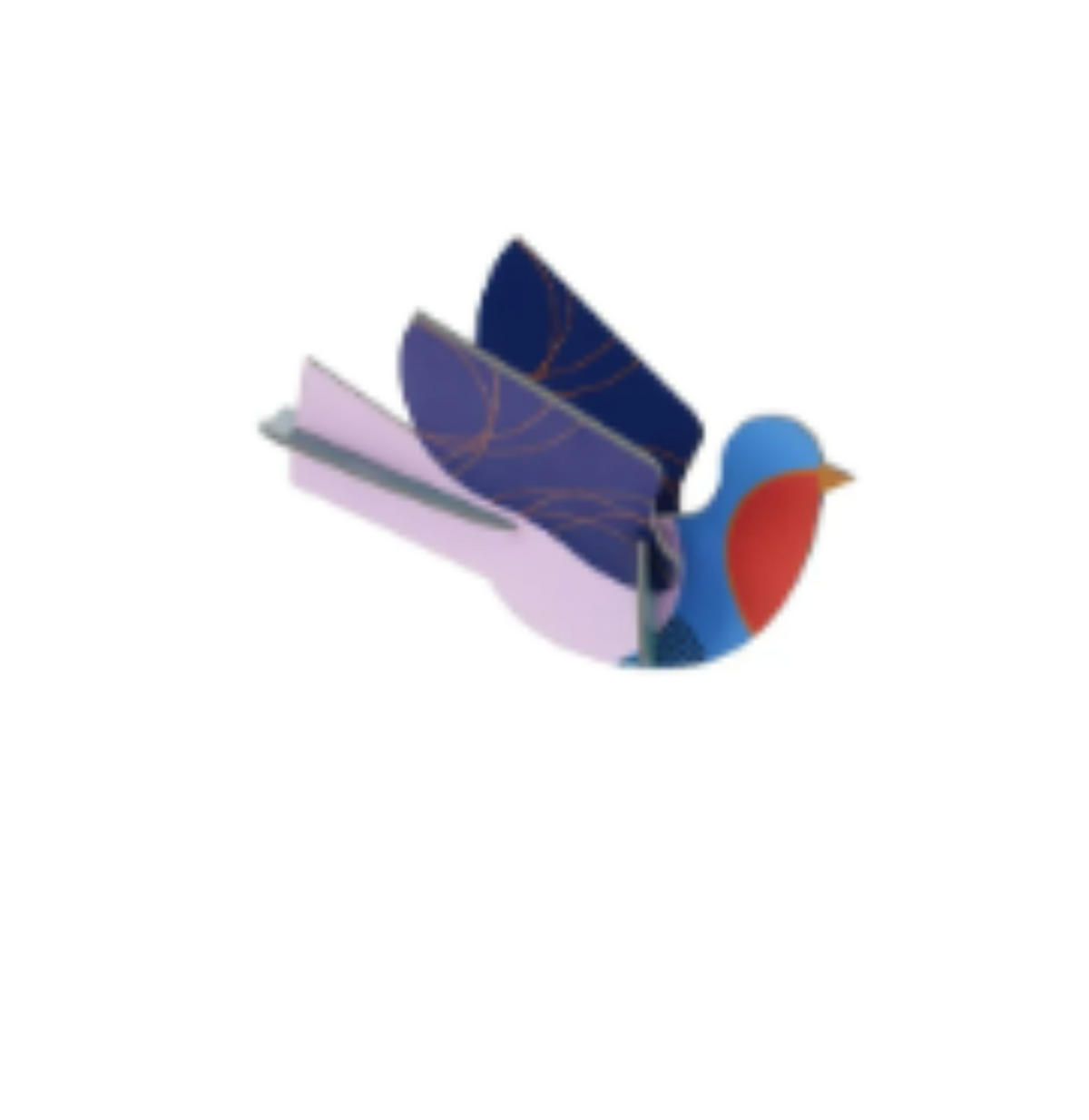 WANDOBJEKT Bastel-Set, 3D Taube, Studio ROOF - Multicolor, Karton (9.7/7/6.5cm) - ich-zapfe