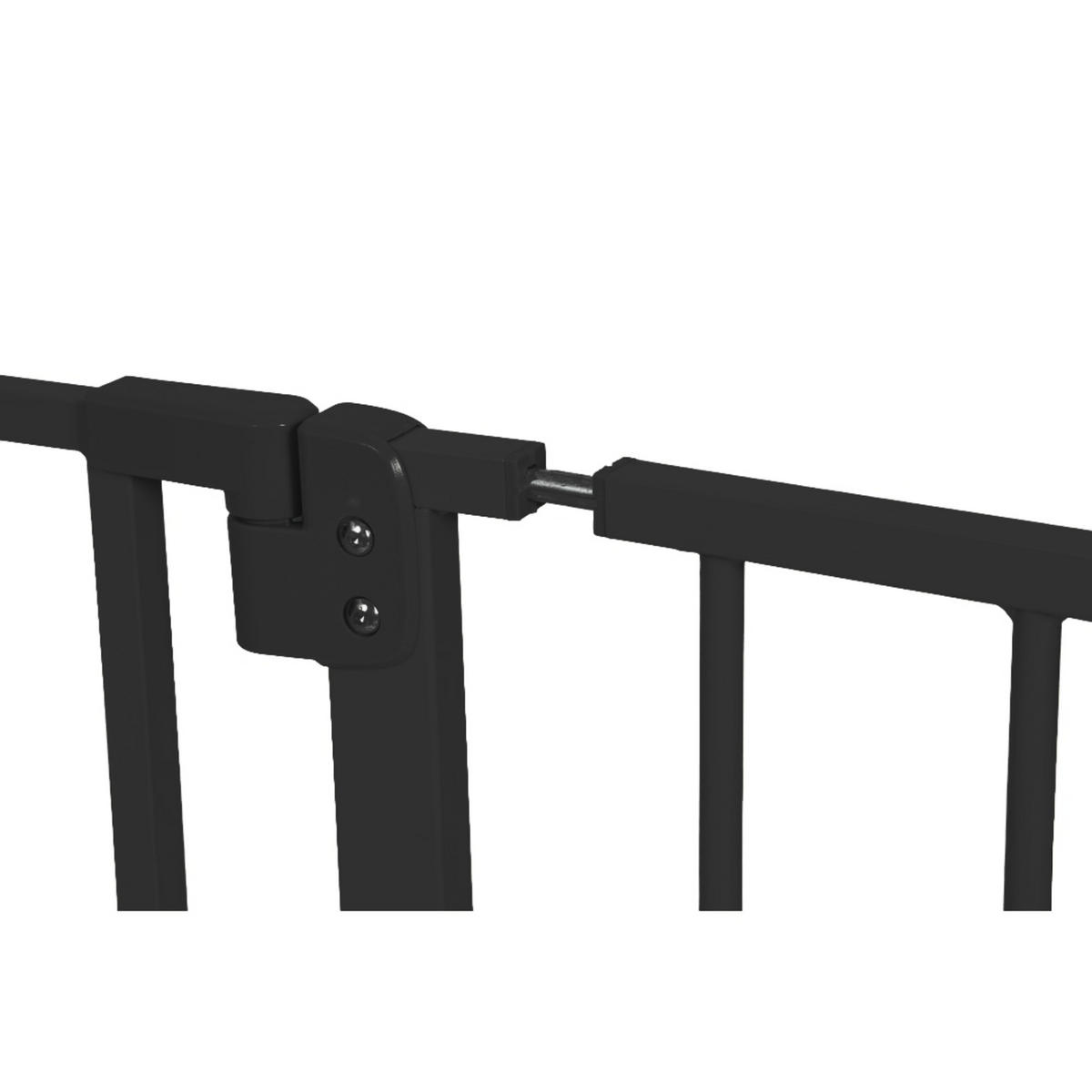 TREPPENSCHUTZGITTER - Schwarz, Kunststoff/Metall (87/1cm) - Relaxdays