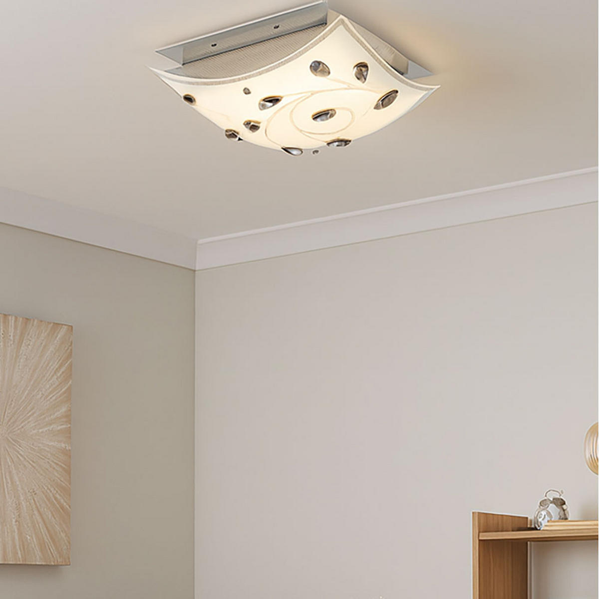 LED WANDLEUCHTE Lorena Silber Metall Glas - Silberfarben, Glas (30/12.5/30cm) - Esto