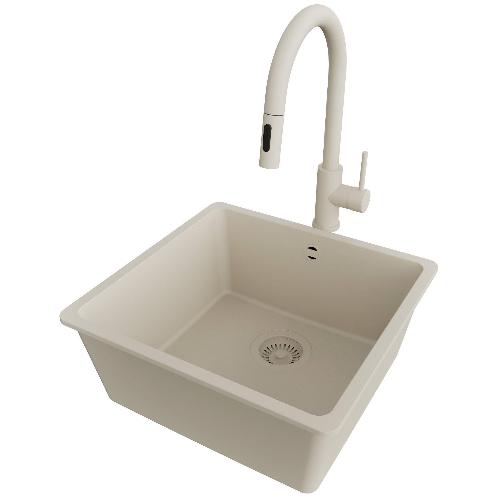 Primagran Granitspüle Beige, Beige, Beige 46x20x44 cm