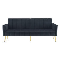 SCHLAFSOFA Dunkelgrau 183/76/75 cm - Dunkelgrau, Textil (76/75/183cm) - Urban Meuble