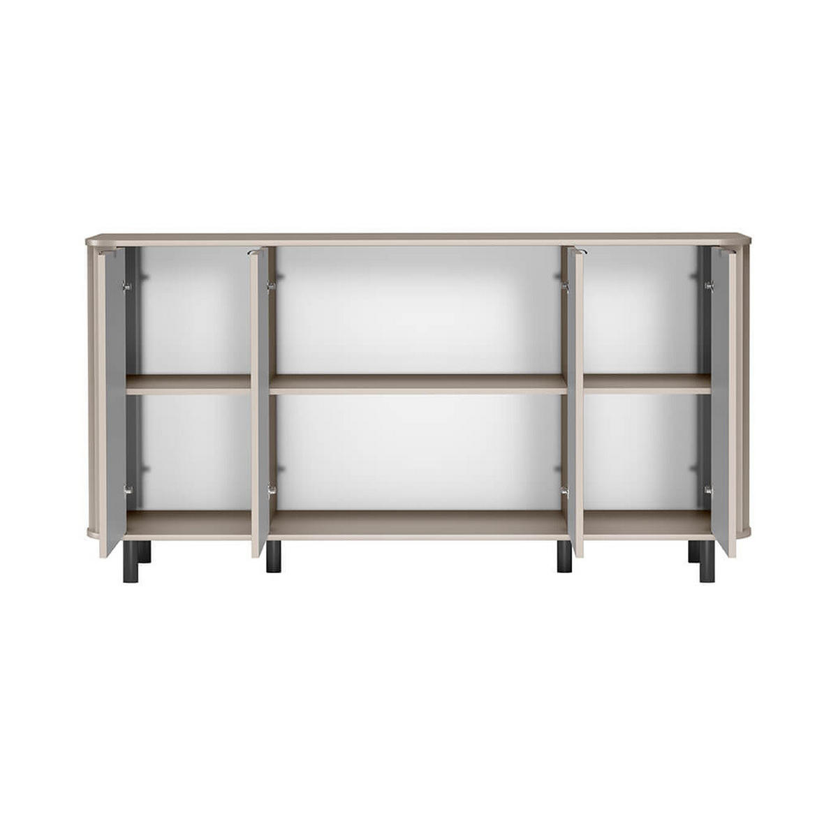 KOMMODE NOVADO-2 Greige - Greige, Holzwerkstoff (176.5/91/40.5cm)