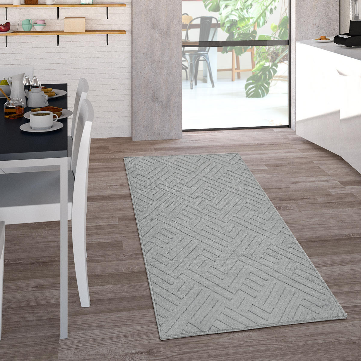 OUTDOORTEPPICH 160/230 cm Namur 326 - Weiß, Textil (160/230cm) - Paco Home