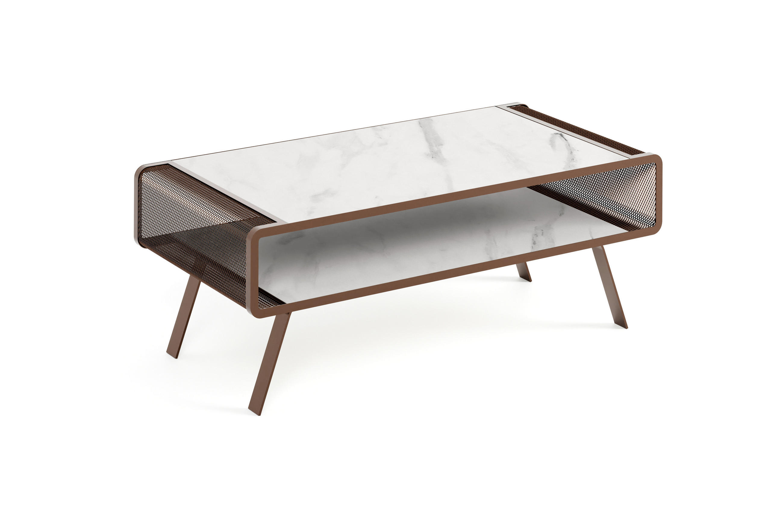 COUCHTISCH TORPE - Multicolor/Braun, Holzwerkstoff (60/121/45cm) - Meblini