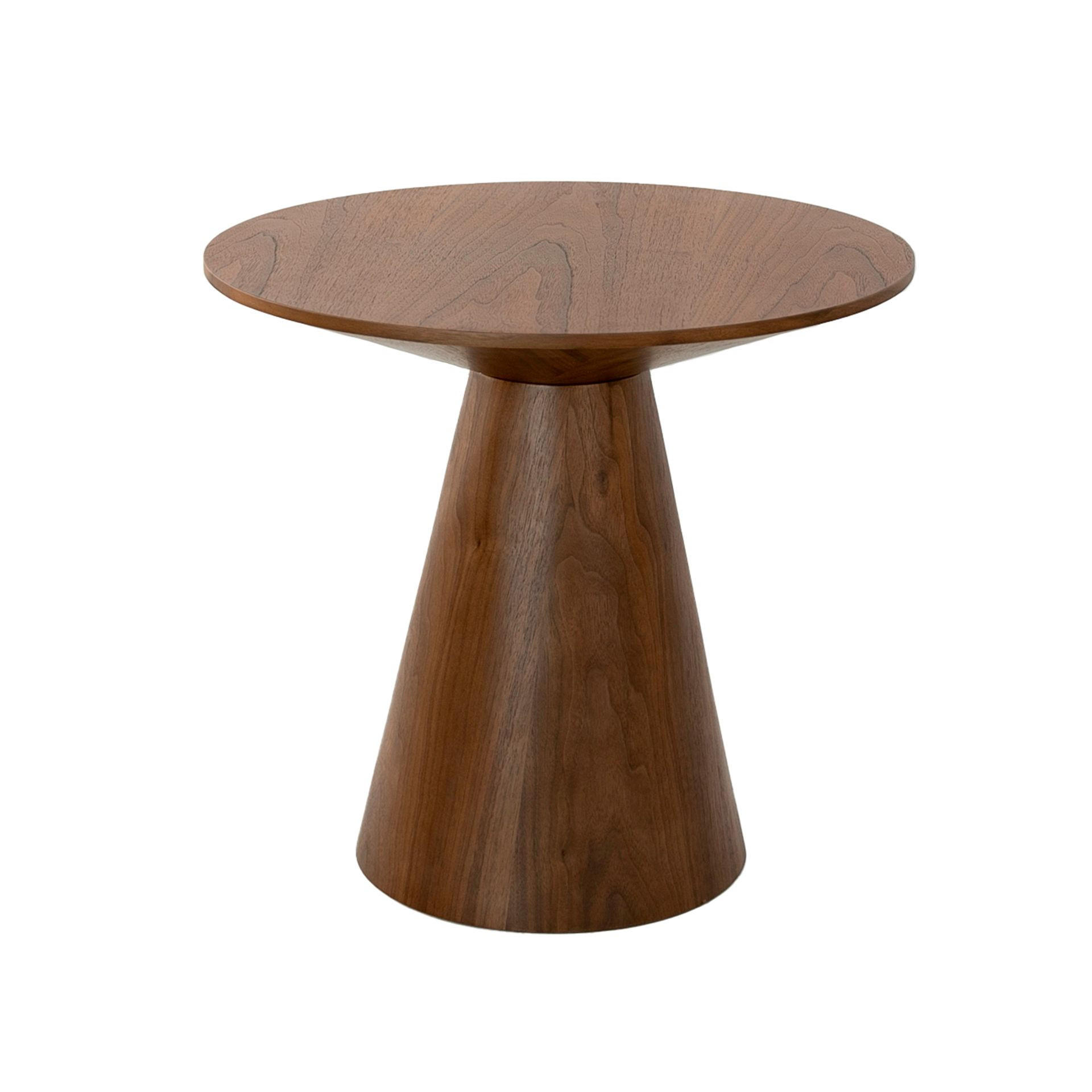 ECKTISCH Runder aus Nussbaumholz Ø60/55 cm - Walnussfarben/Braun, Holz/Holzwerkstoff (60/60/55cm) - ANGEL CERDA
