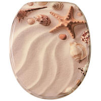 WC-SITZ Sanibel - Braun, Holzwerkstoff (38/6/47cm) - Sanilo