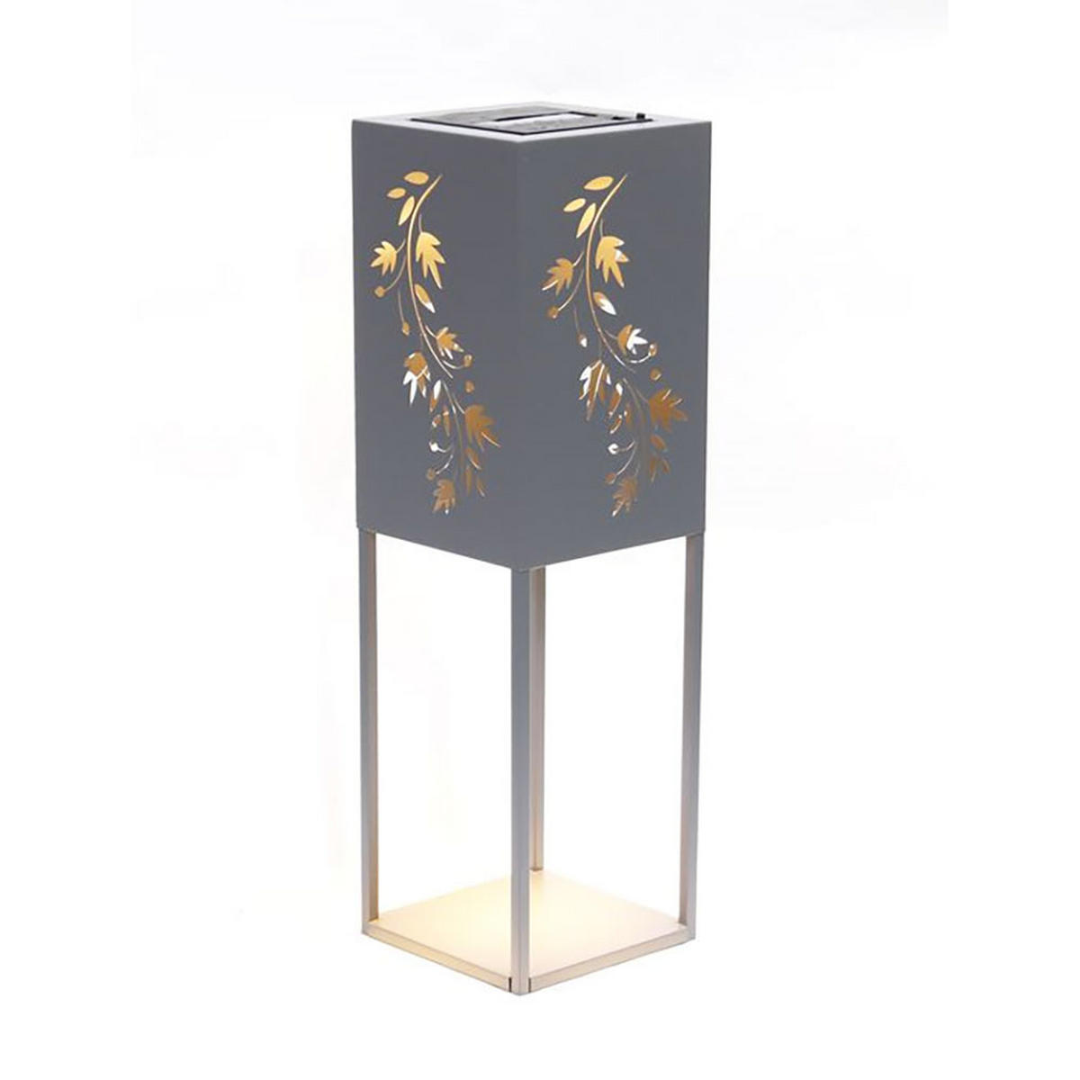 LED AUSSENLEUCHTE Edelstahl Grau - Grau, Metall (18/18/60cm)