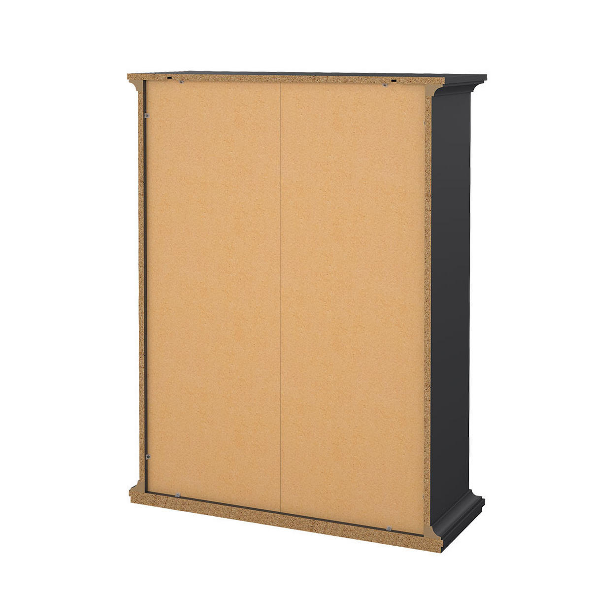REGAL Venedig Grau 96/37/126 cm - Grau, Holzwerkstoff (96/126/37cm) - ebuy24