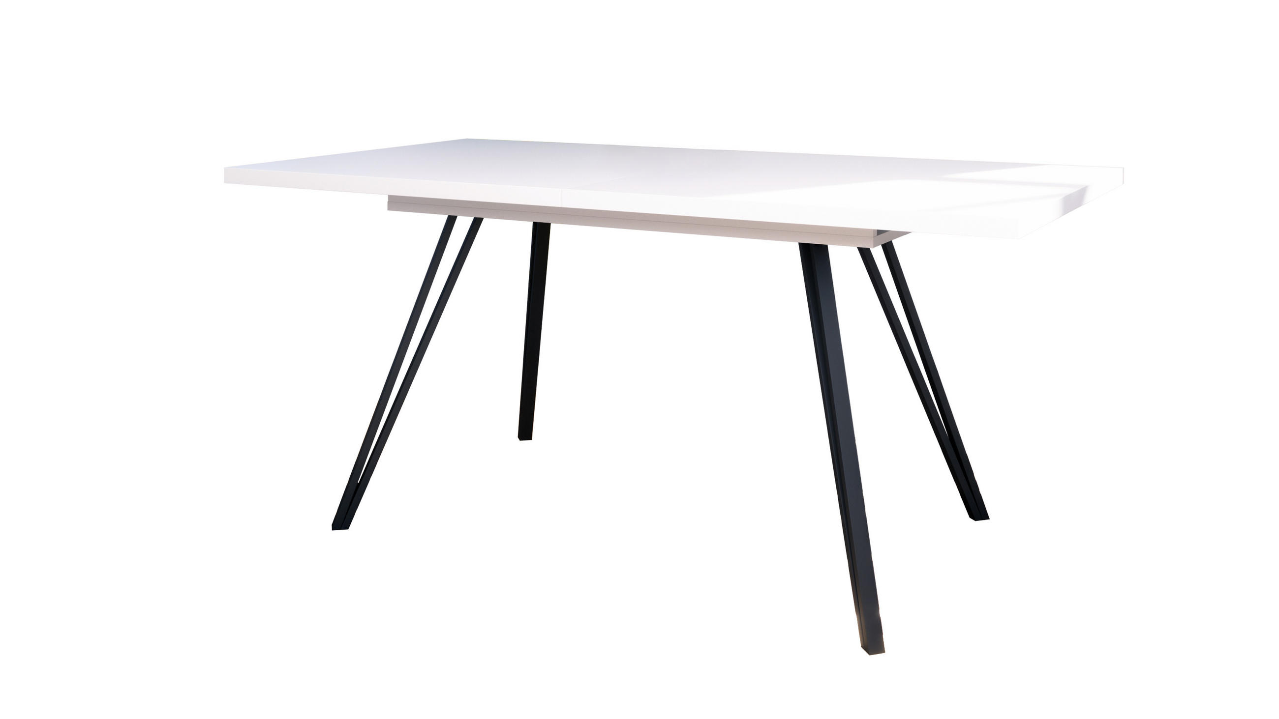 ESSTISCH Life Tischplatte in Weiß matt - Weiß, Holzwerkstoff (90/200/75cm) - Vladon