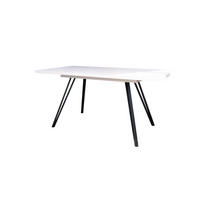 ESSTISCH Life Tischplatte in Weiß matt - Weiß, Holzwerkstoff (90/200/75cm) - Vladon