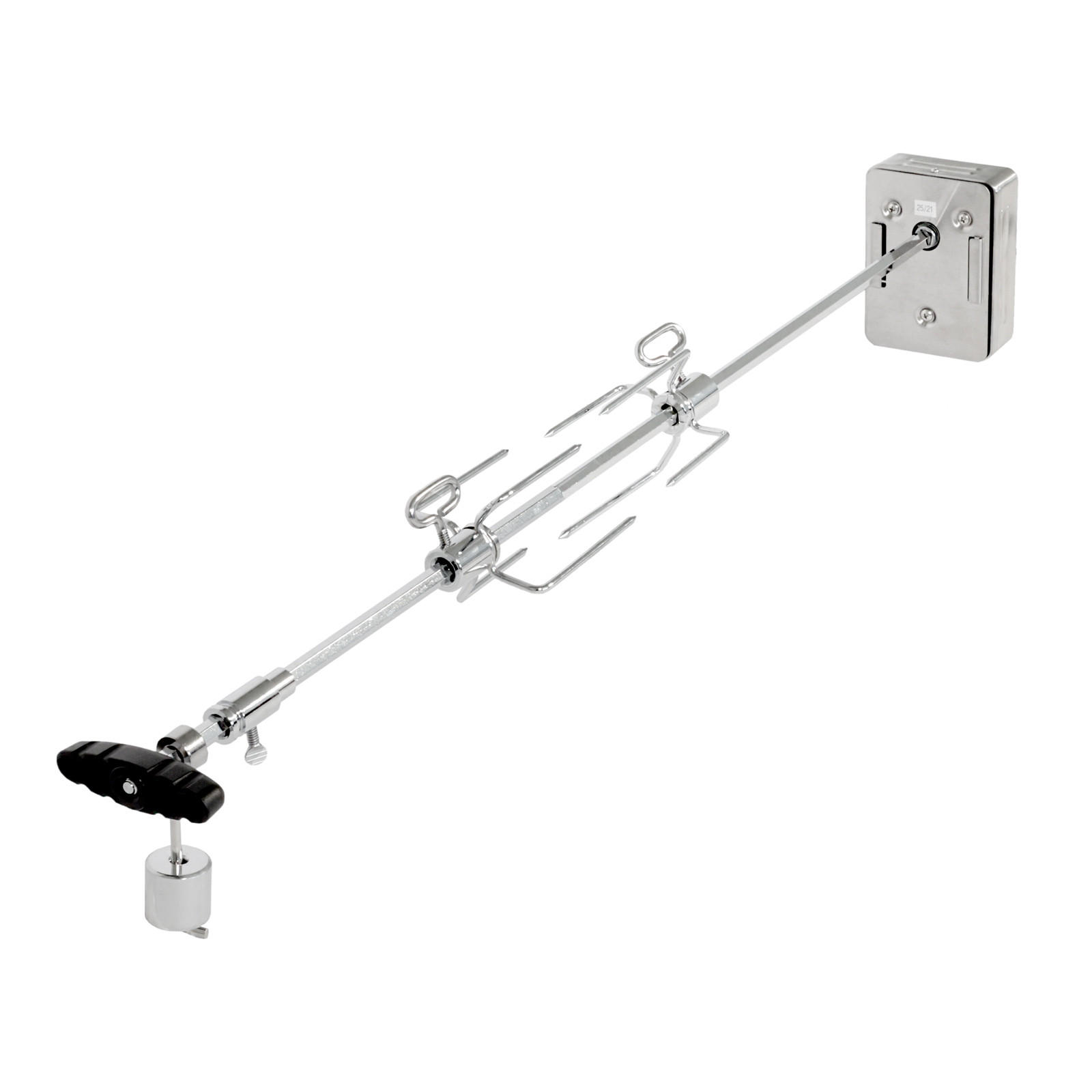 DREHSPIESS Gasgrill PLATINUM BLACK 2+1 3+1 - Silberfarben, Metall (11cm) - TAINO