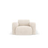 SESSEL Molino aus Chenille-Stoff leichtes beige - Creme, Textil (95/72/105cm) - Micadoni