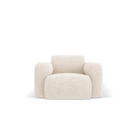 SESSEL Molino aus Chenille-Stoff leichtes beige - Creme, Textil (95/72/105cm) - Micadoni