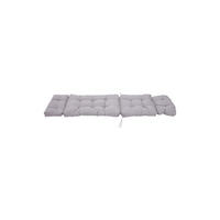 LIEGEKISSEN aus Polyester in Grau Gepolstertes für den Außenbereich 180 cm B x 55 cm - Grau, Textil (55/71/180cm) - Livingandhome