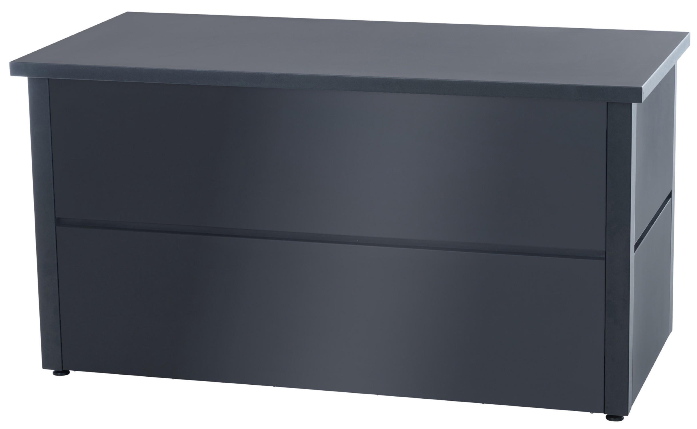 AUFLAGENBOX Adlan L - Schwarz, Kunststoff (165/85/69cm) - TPFGarden