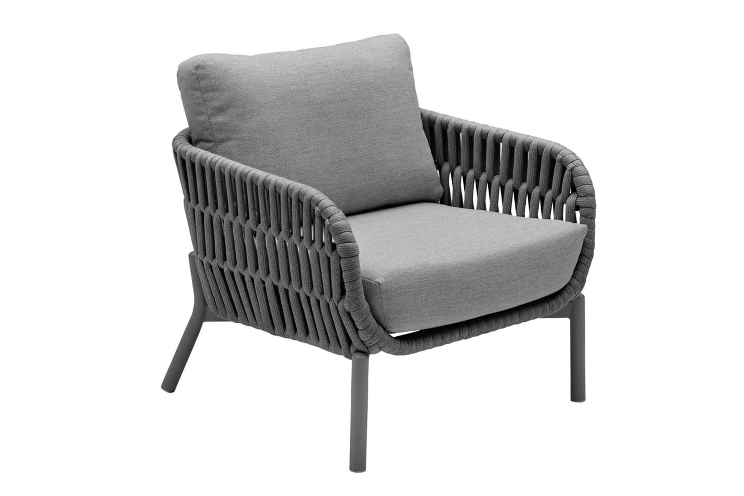 GARTENSTUHL Malte 67x79x82 cm, Kunststoff, Anthrazit - Anthrazit, Kunststoff (79/67/82cm) - dasmöbelwerk