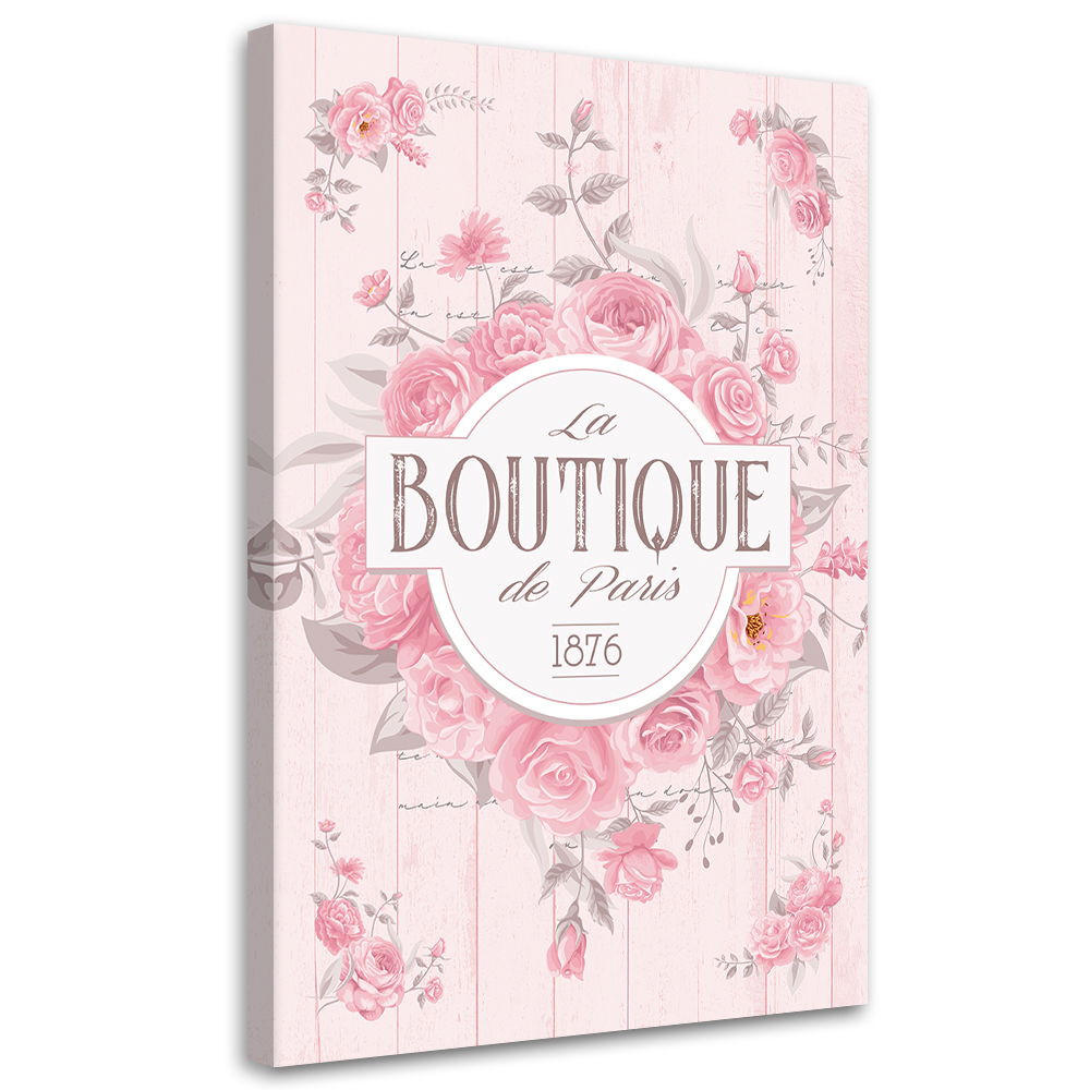 KUNSTDRUCK Rosa 80/120 cm - Pink, Textil (80/120cm) - KUNSTLOFT