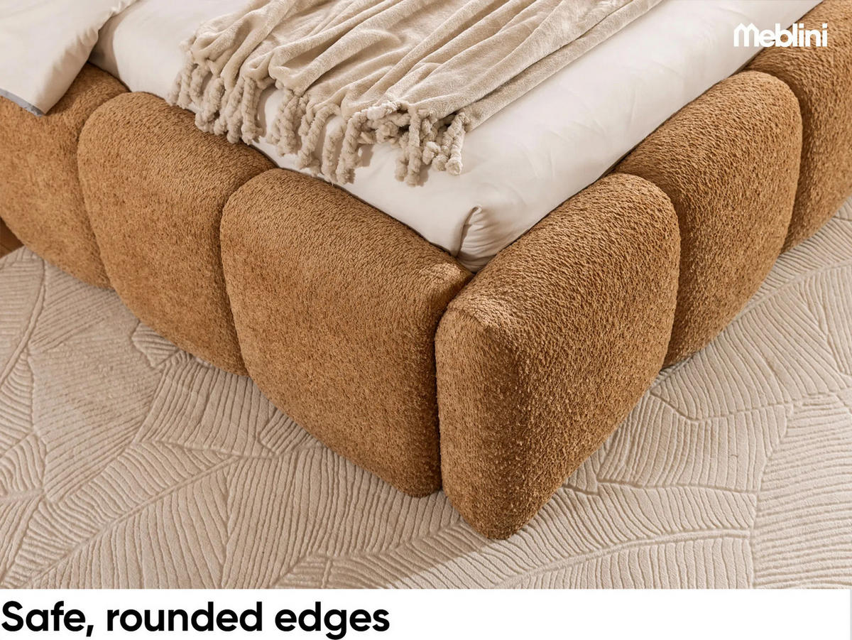 POLSTERBETT Salerno - Weiß, Textil (120/200cm) - Meblini