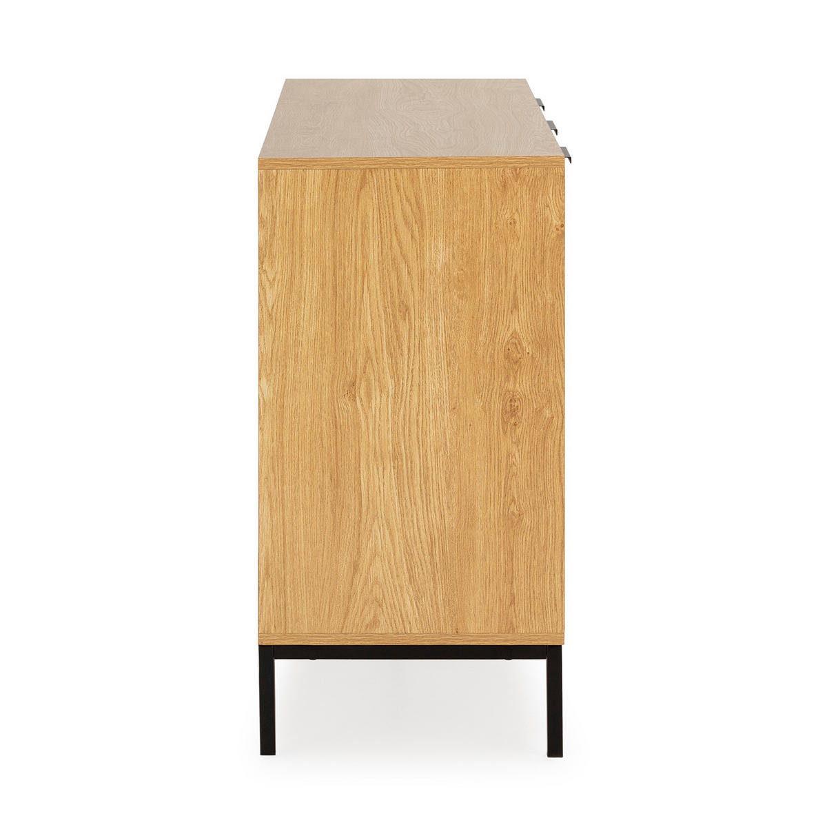 SIDEBOARD Mónica 3 türen in Eichenfarbe - Honigeiche, Holzwerkstoff (140/80/40cm)