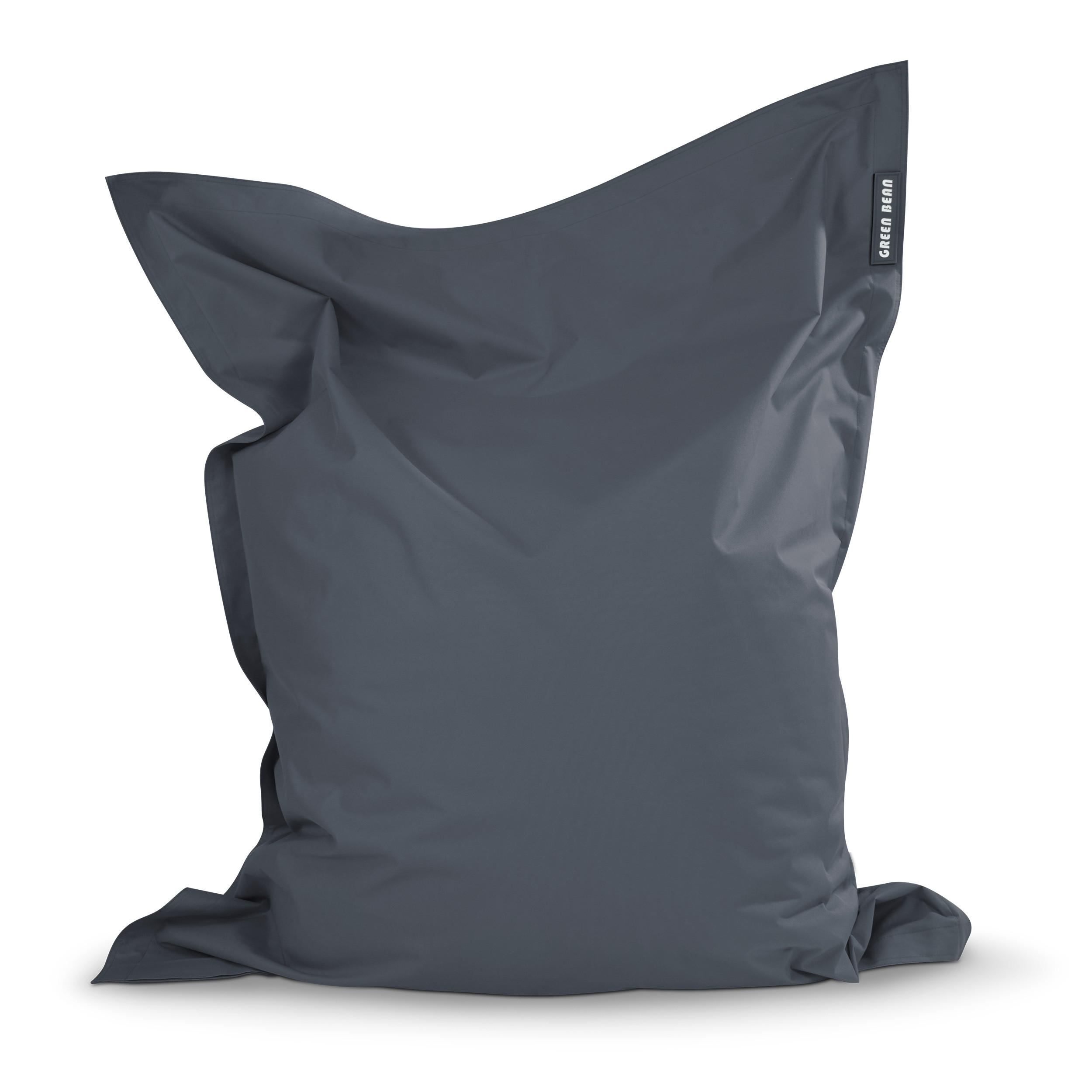 SITZSACK XXL "Square" 140x180cm - 380 L - Grau, Textil (140/25/180cm) - Green Bean