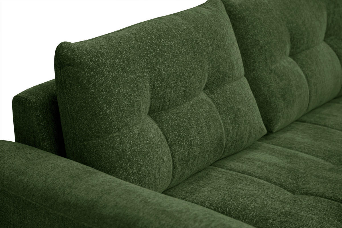 SOFA SALVINI 2,5-Sitzer, dunkelgrün - Dunkelgrün, Holz/Textil (206/88/99cm) - Courtois Laville