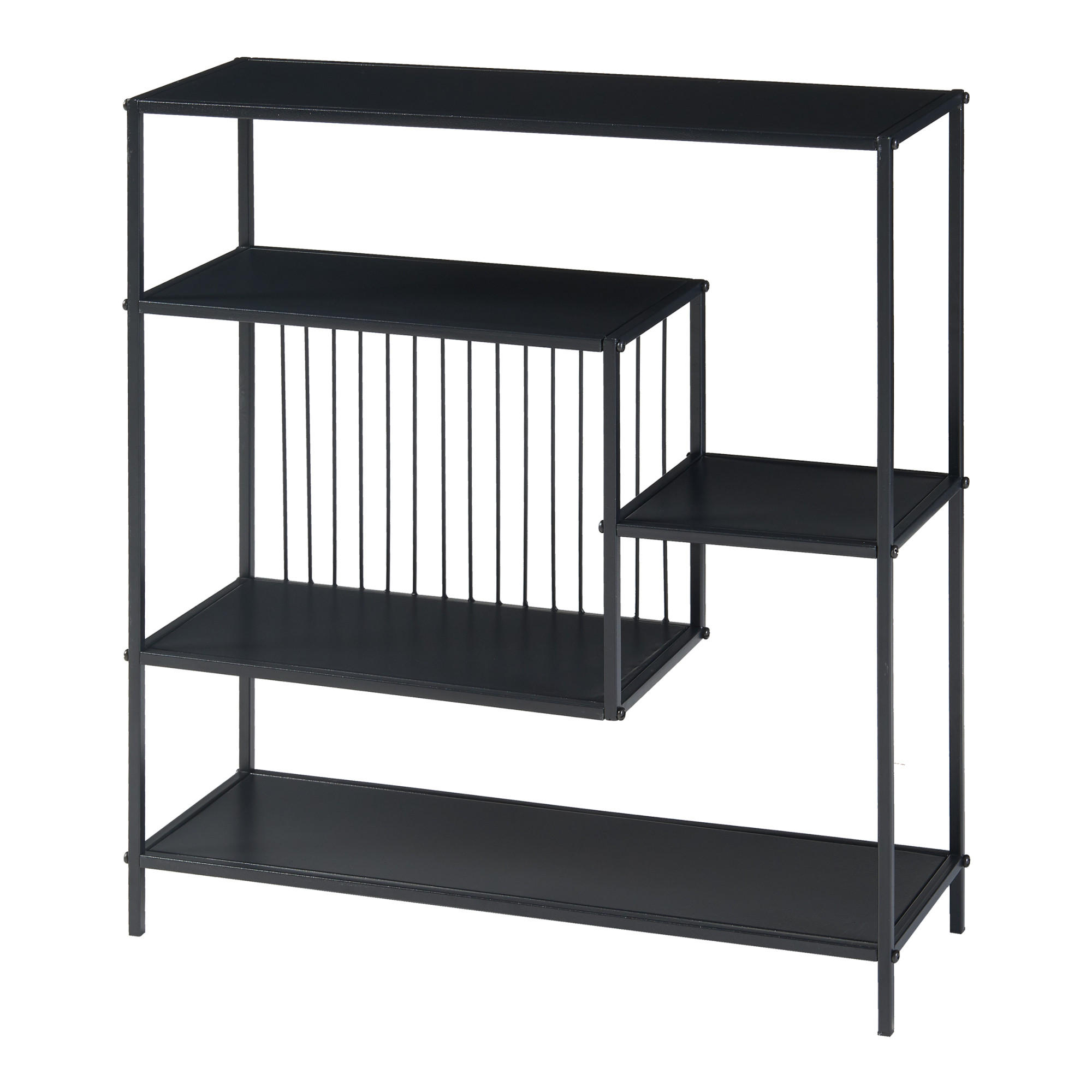 KONSOLENTISCH Beesel - Schwarz, Metall (20/60/65.5cm) - [en.casa]
