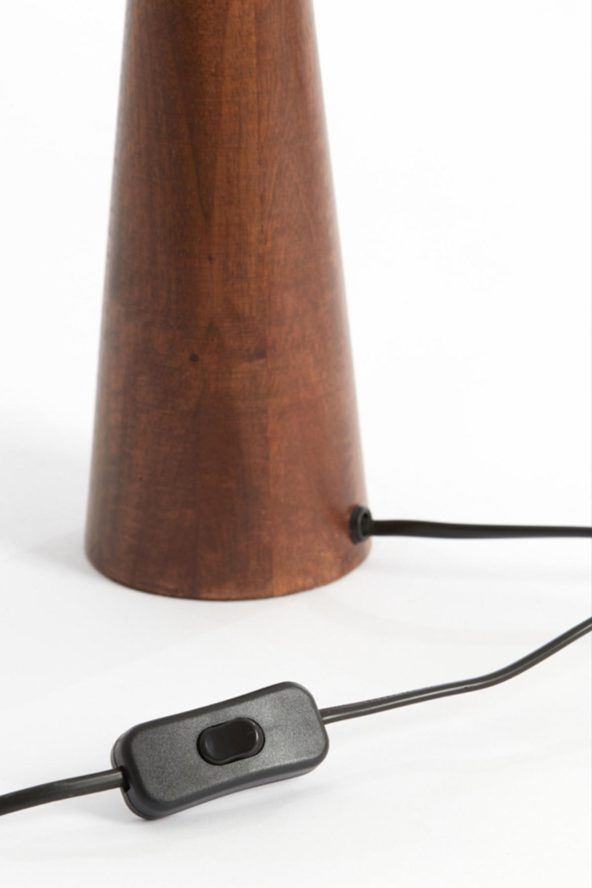 LAMPENFUSS Festina Braun Ø9/40 cm - Rot, Holz (9/9/40cm) - Light & Living