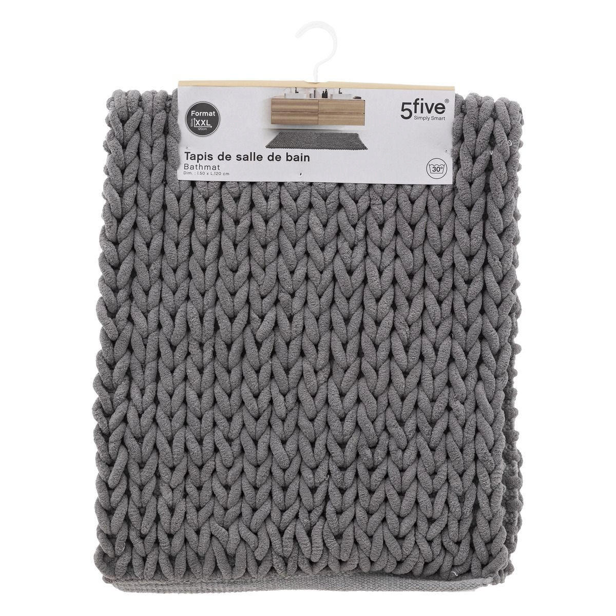 BADTEPPICH Coco 50/120 cm - Grau, Textil (2/120cm)