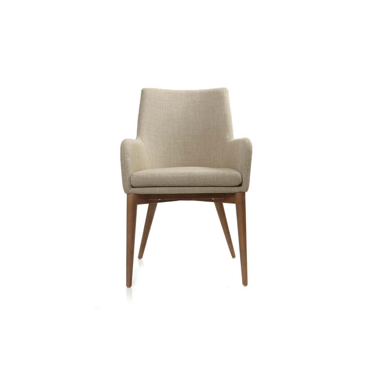 SESSEL 2er-Set Polyester Beige SHANA - Beige, Textil (61/86/55cm) - Miliboo