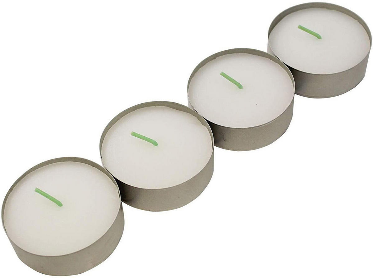 PYRAMIDENTEELICHTER Maxi 4er in Alu Hülle - Multicolor, Metall (0.1/1/0.1cm)