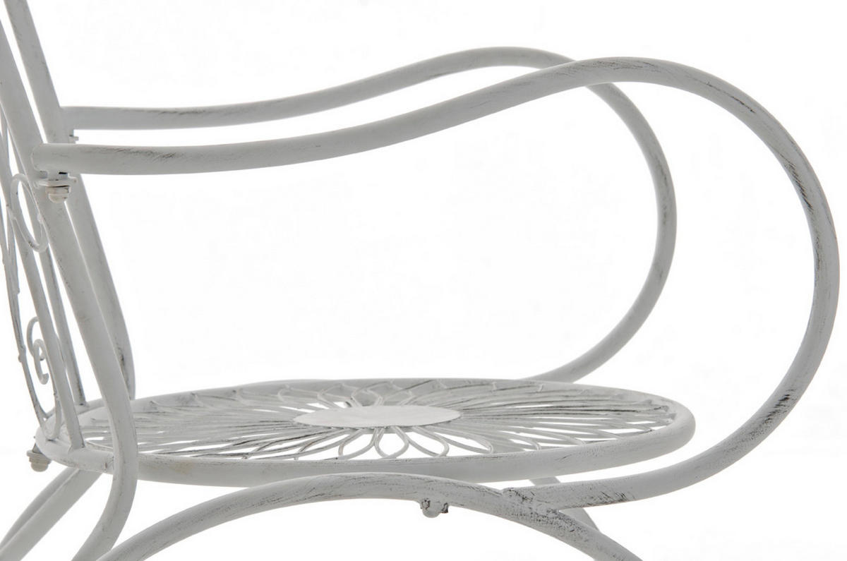 GARTENSTUHL Sheen antik weiß - Weiß, Metall (48/60/88cm) - TPFGarden
