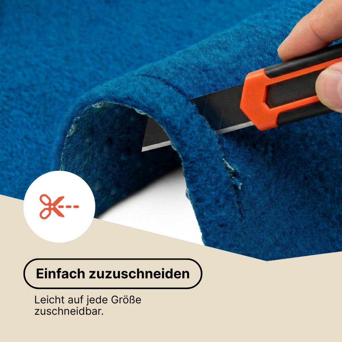 KUNSTRASEN Magic Forest 6,5 mm – Rasenteppich für Balkon, Terrasse & Garten, wetterfest 300/200 cm - Blau, Textil (300/200cm) - Tapiso