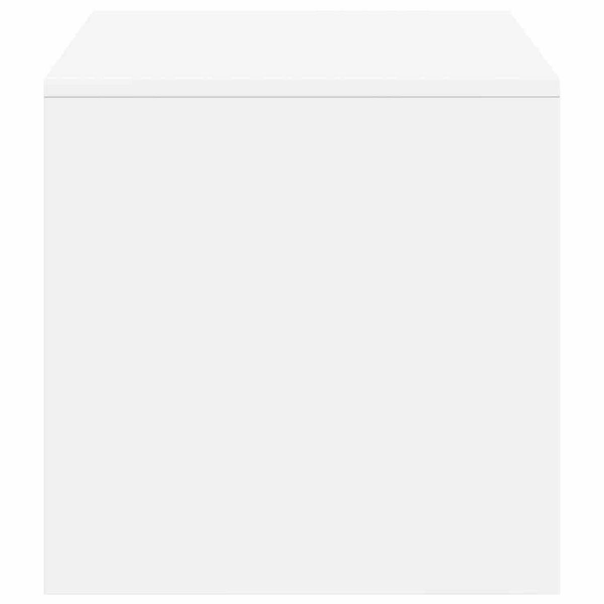 MONITORSTÄNDER mit 1 Regal 100/40/40 cm aus Holzwerkstoff in Weiß - Weiß, Holz (40/100/40cm) - vidaXL