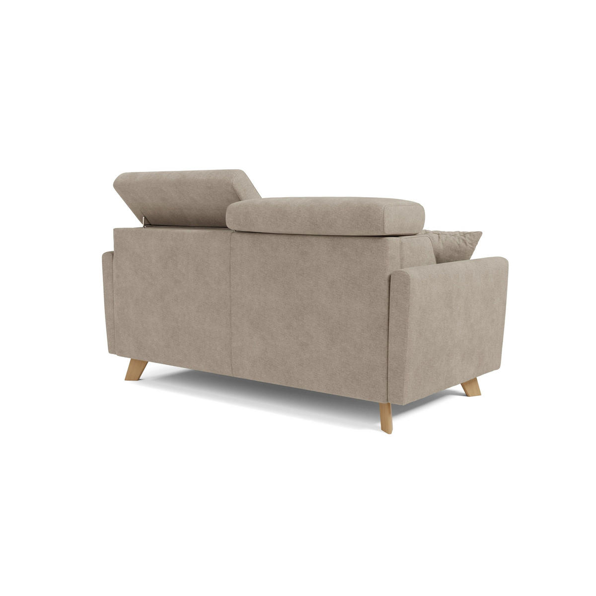 SCHLAFSOFA Francy - Beige, Metall (200/92/97cm) - Divani.store