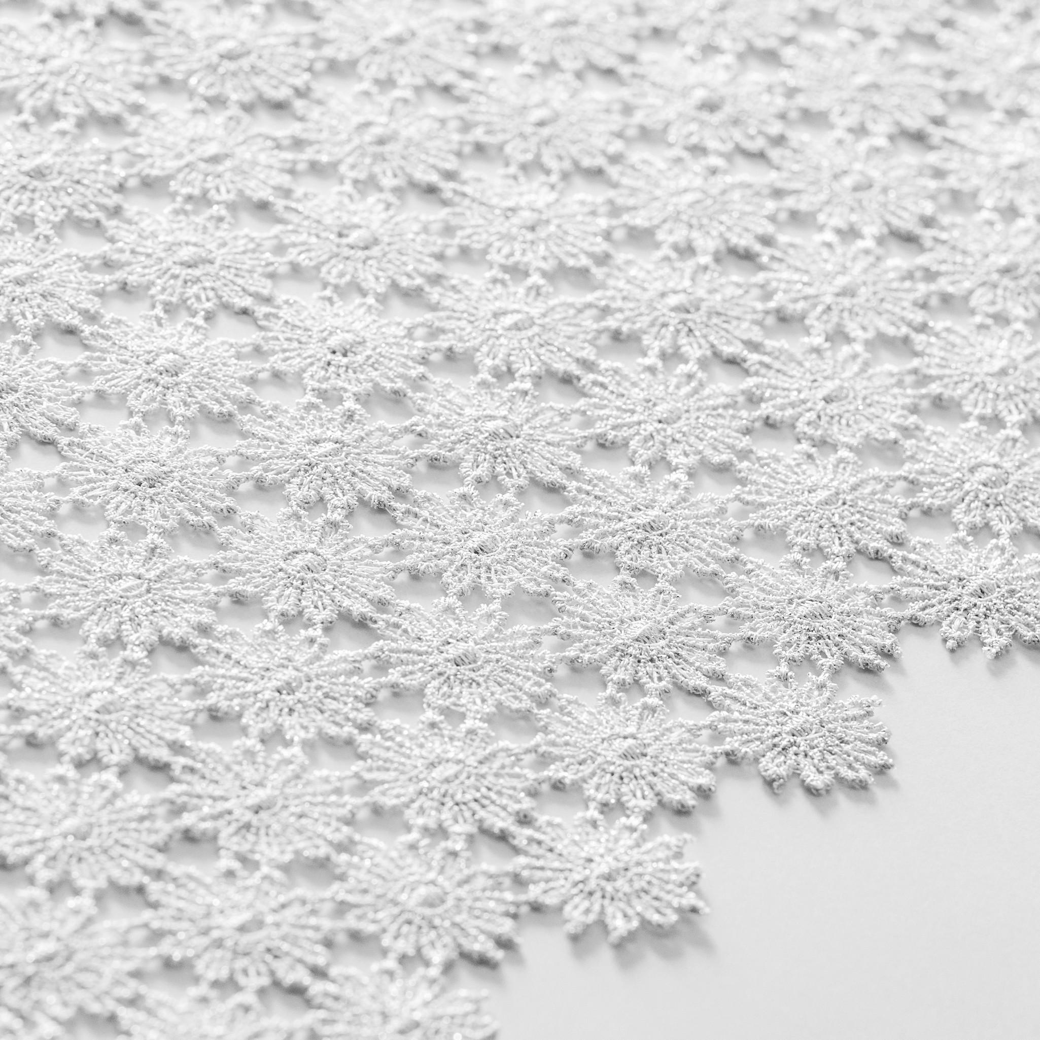 TISCHLÄUFER Douglasa - Silberfarben, Textil (180/35/1cm) - home&you
