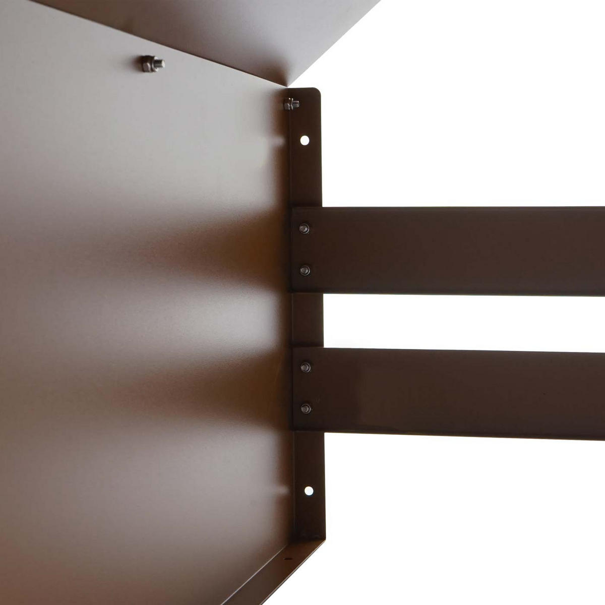 MÄHROBOTER-GARAGE 41x60x70cm Metall Braun - Braun, Metall (60/41/70cm) - PROREGAL