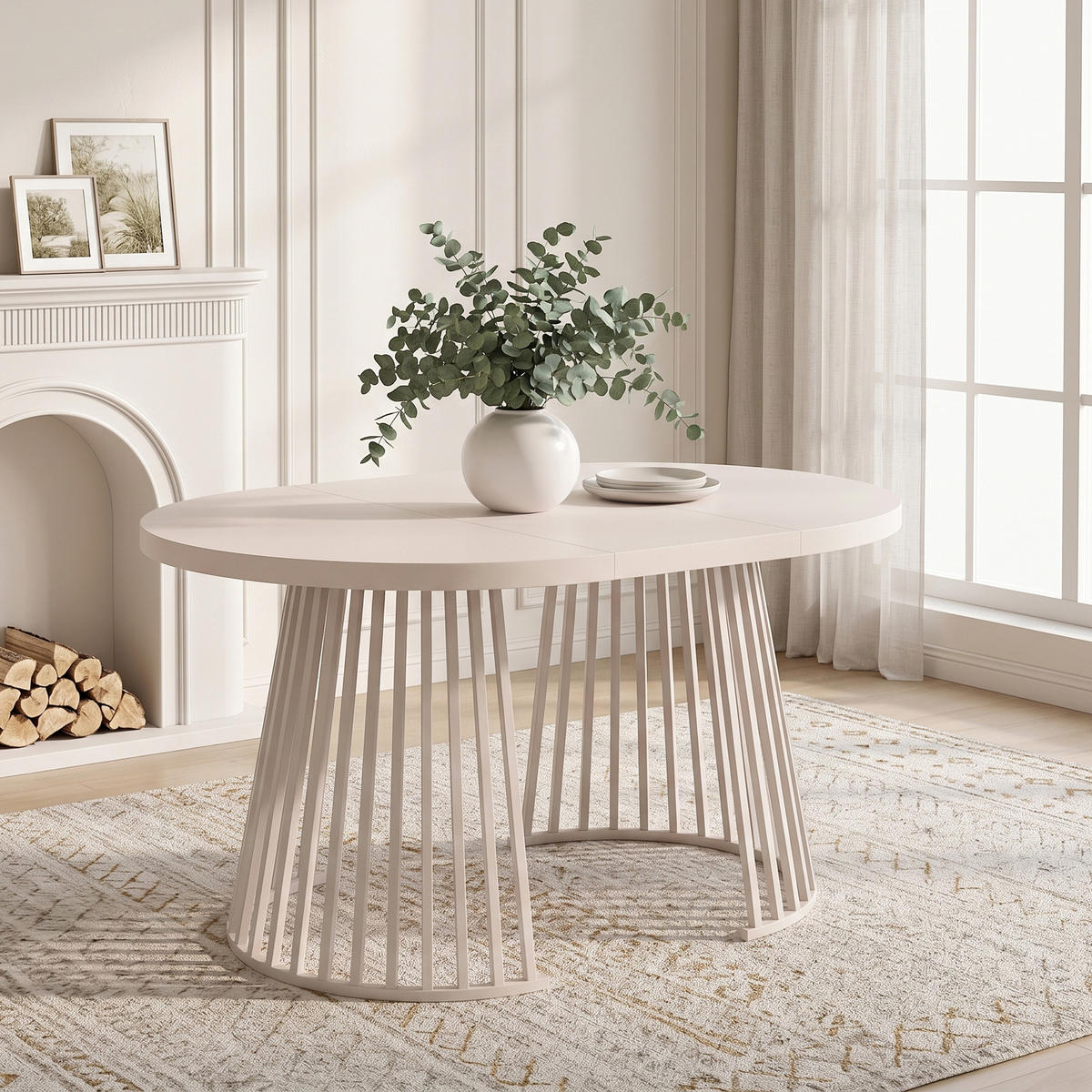 ESSTISCH Kaschmir ausziehbar 100-176cm 4-8 Personen 100cm - Kaschmir, Holzwerkstoff (176/100/76cm) - FLIEKS