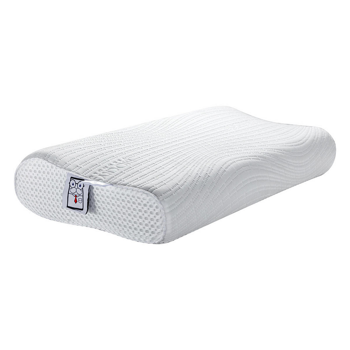 KOPFKISSEN Feelme Contour - Weiß, Textil (36/61cm) - Mr Mattress