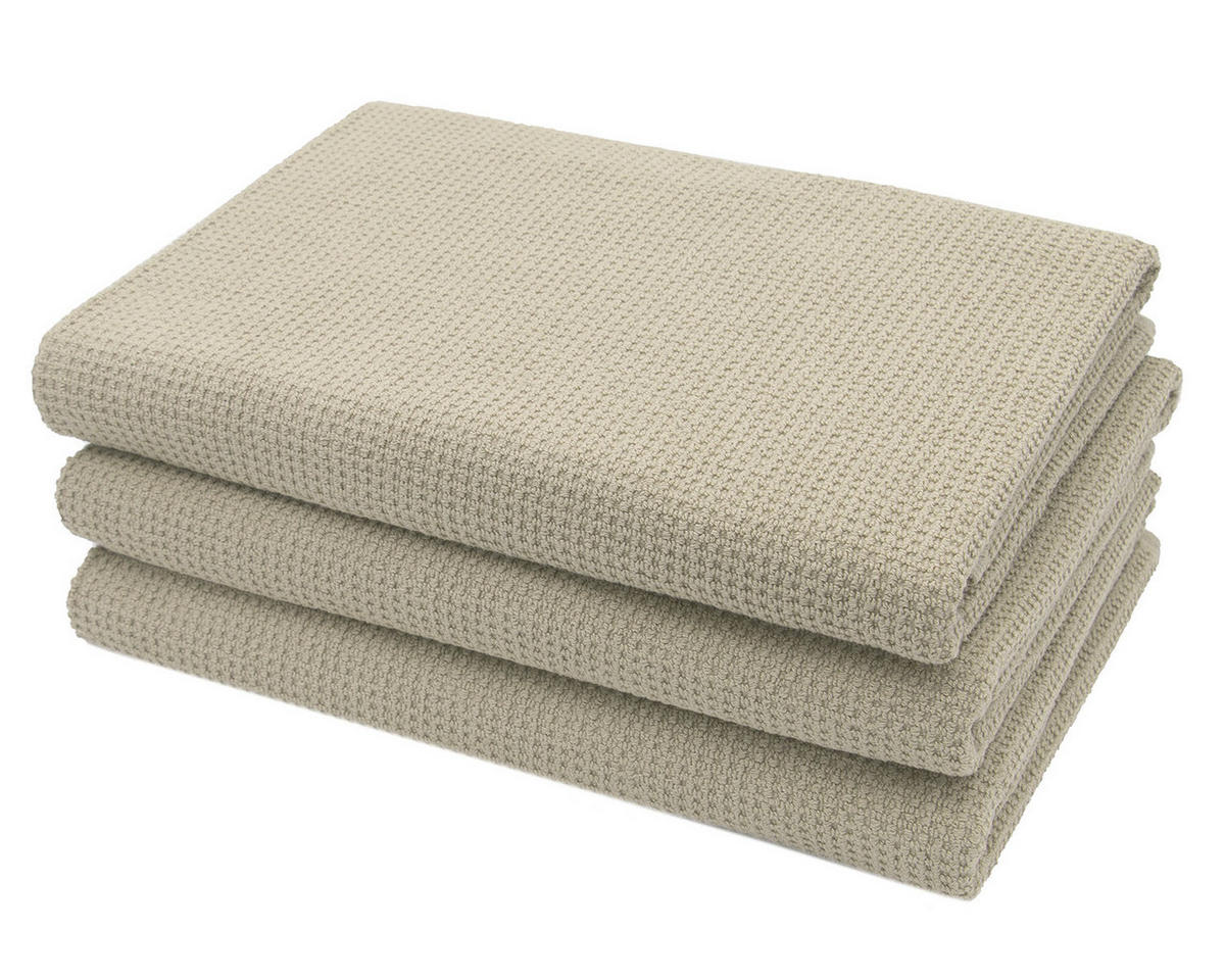 DUSCHTÜCHER, 3er-Set, 70x140 cm, 100% Baumwolle, Braun - Cappuccino, Textil (70/140cm) - Zollner