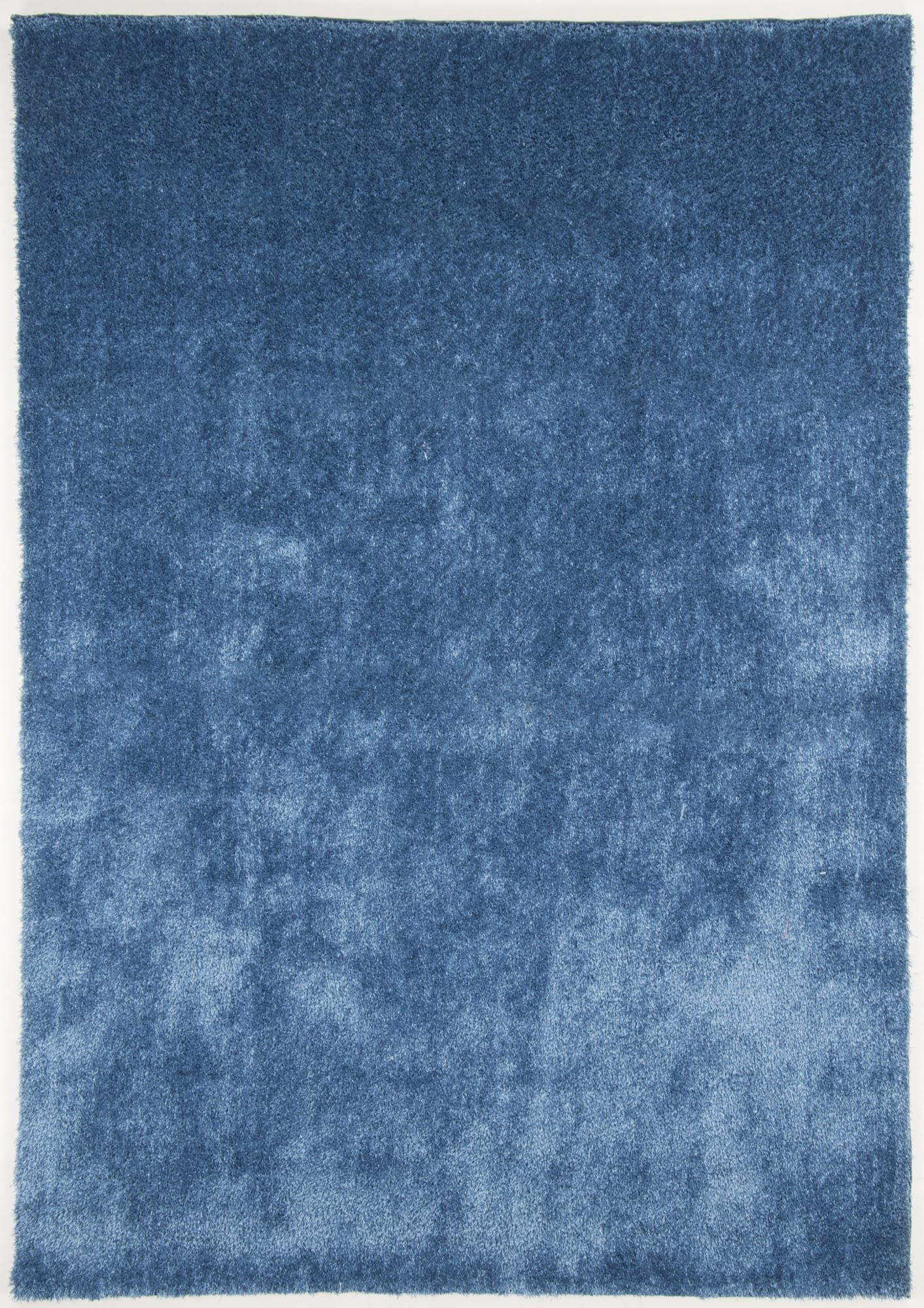 Gino Falcone Hochflorteppich Blau 65x135 cm