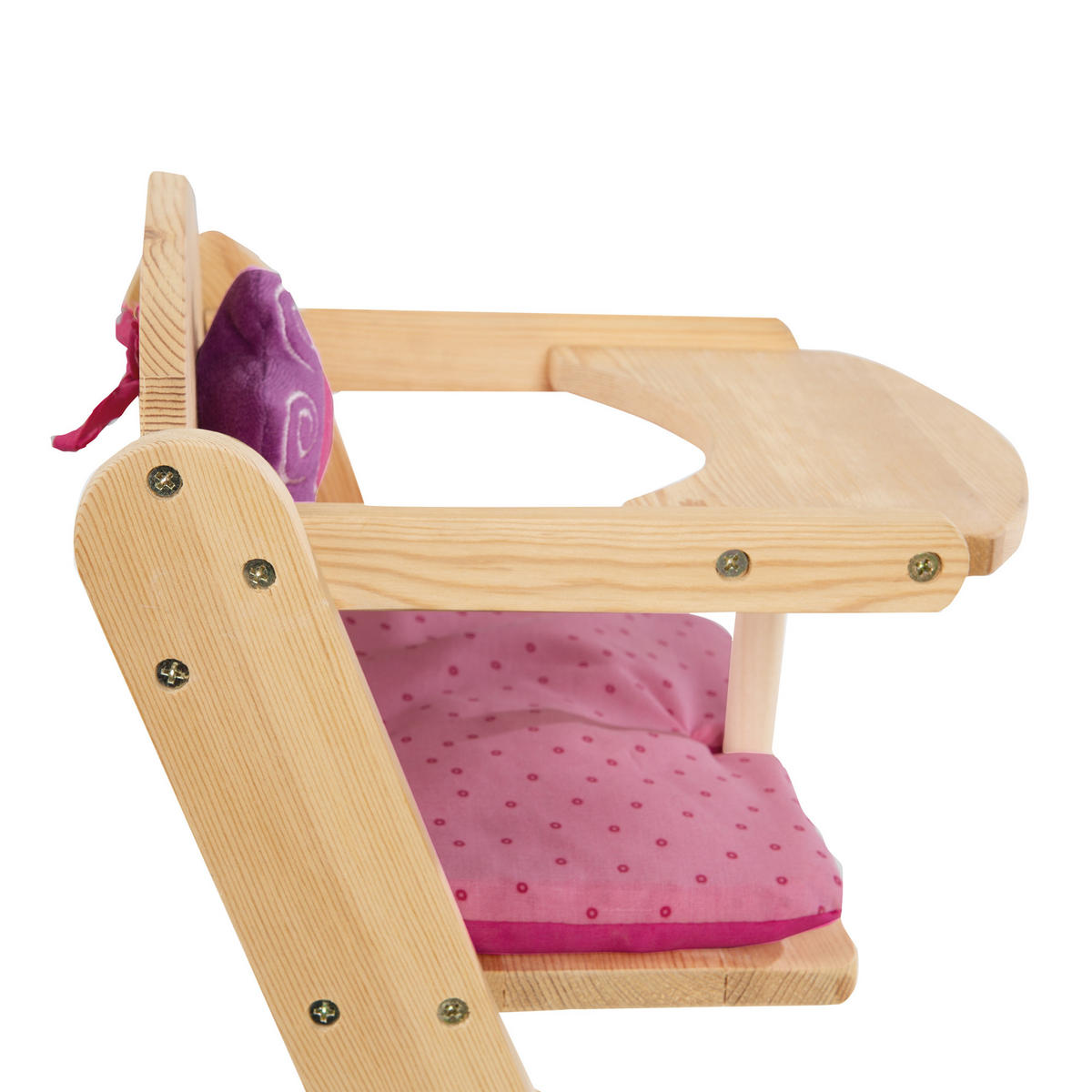 PUPPENHOCHSTUHL Happy Fee - Naturfarben, Holzwerkstoff (25/56/33cm) - Roba