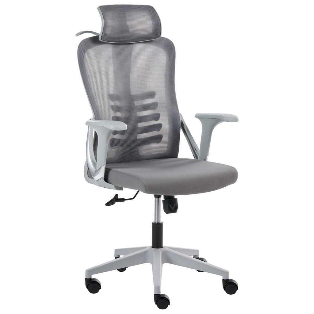 Beliani KANCELÁŘSKÁ ŽIDLE Šedá Ergonox