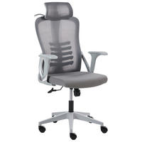 BÜROSTUHL Grau Ergonox - Grau, Textil (60/119/70cm) - Beliani