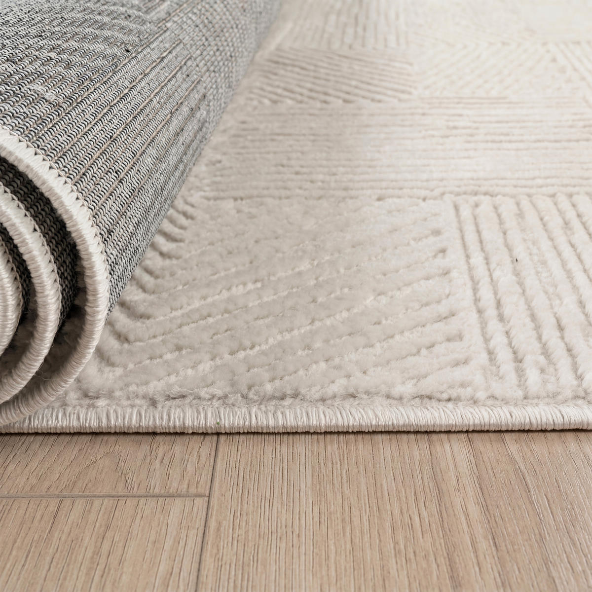 KURZFLORTEPPICH 120/160 cm Tinos 572 - Creme, Textil (120/160cm) - Paco Home