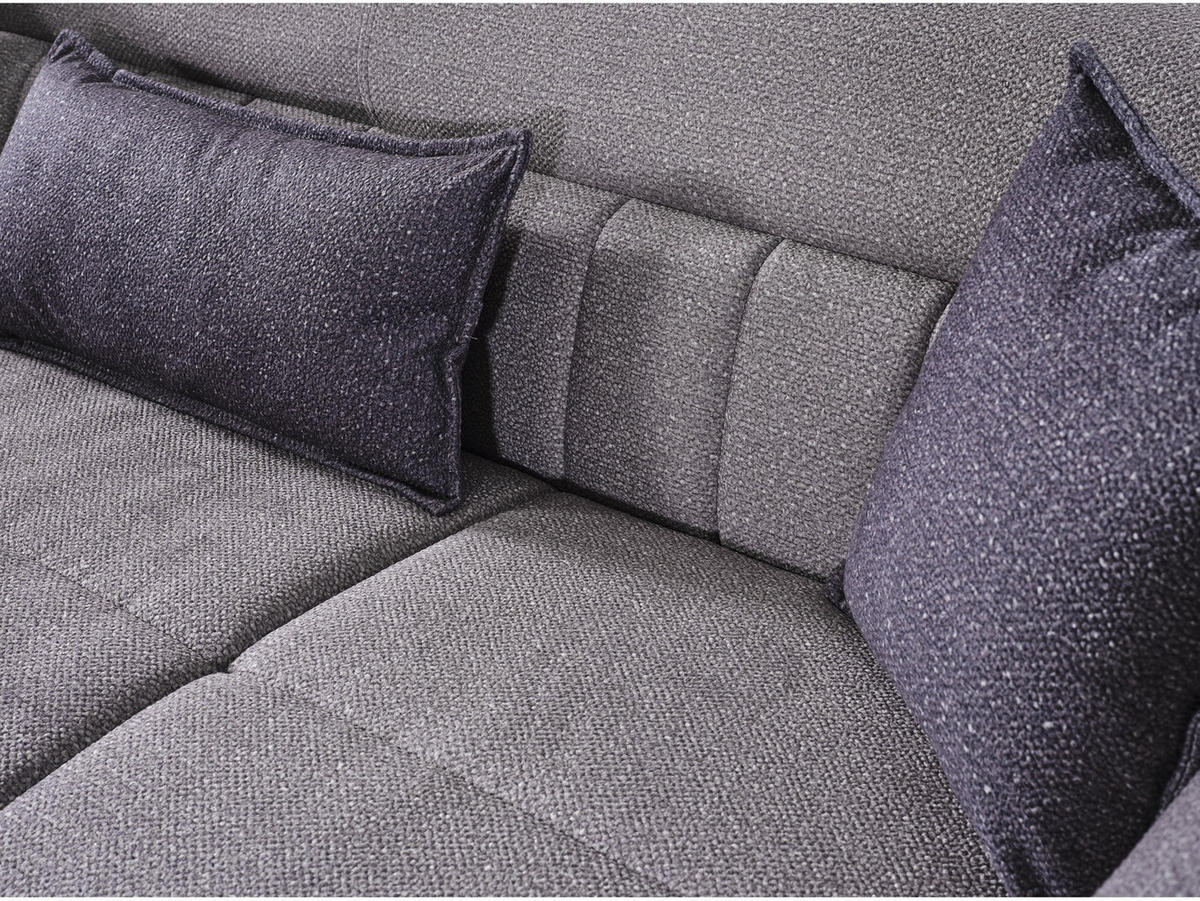 2-SITZER SOFA Cordoba Grau - Grau, Holzwerkstoff/Kunststoff (175/85/100cm)