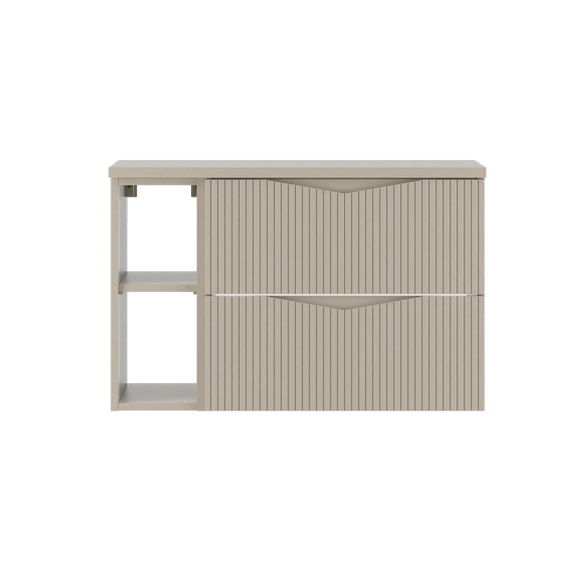 WASCHTISCHUNTERSCHRANK 80.6cm Tao Kaschmir - Beige, Holzwerkstoff (80.6/52.2/46.5cm) - Petits-meubles