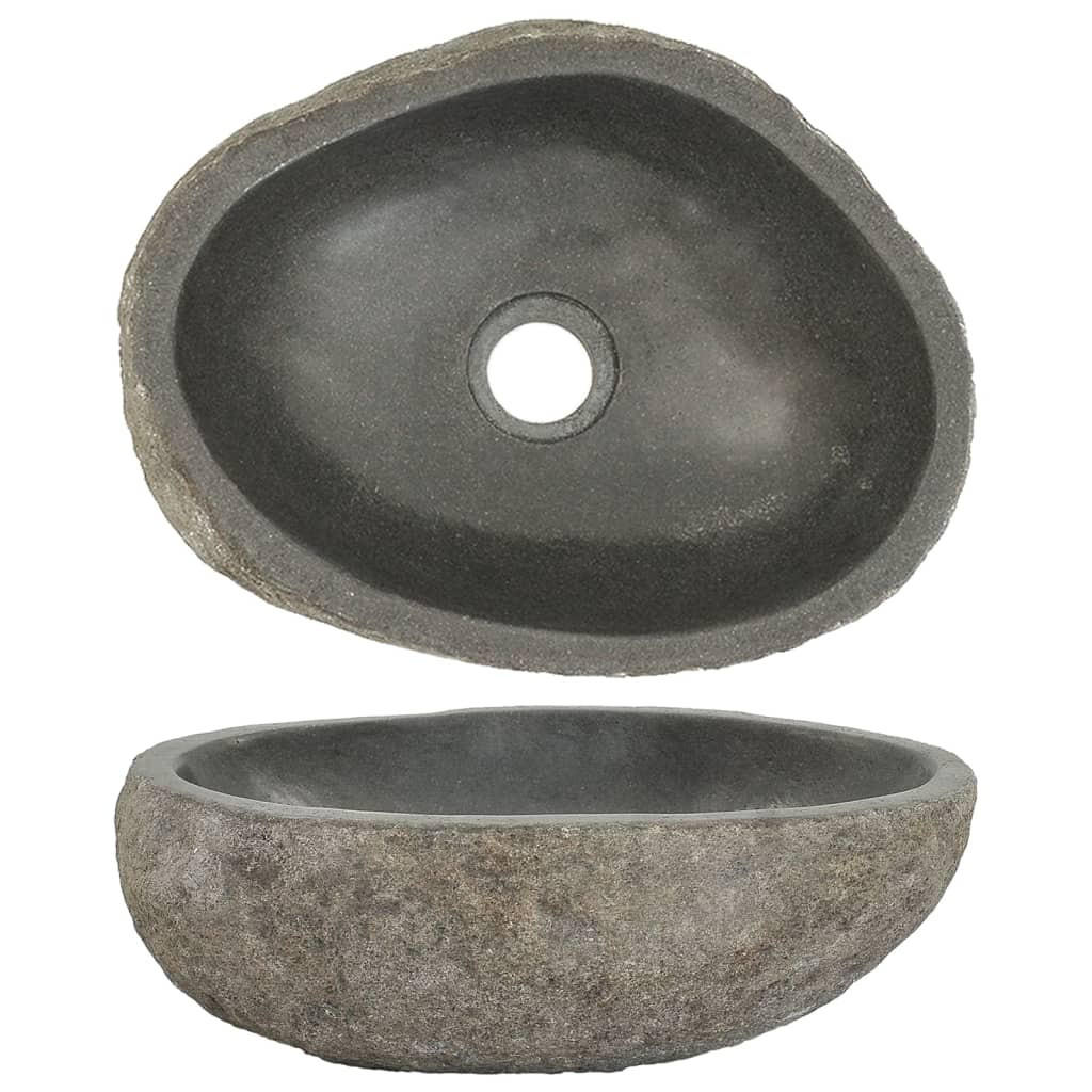 WASCHBECKEN Landis 38/31/12 cm - Anthrazit, Stein (38/12/31cm) - Nettlife