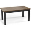 ESSTISCH Davidof rechteckig ausziehbar, Lefkas Eiche 160-240/90/76 cm - Alteiche/Schwarz, Holz/Holzwerkstoff (160/90/76cm) - WFL GROUP