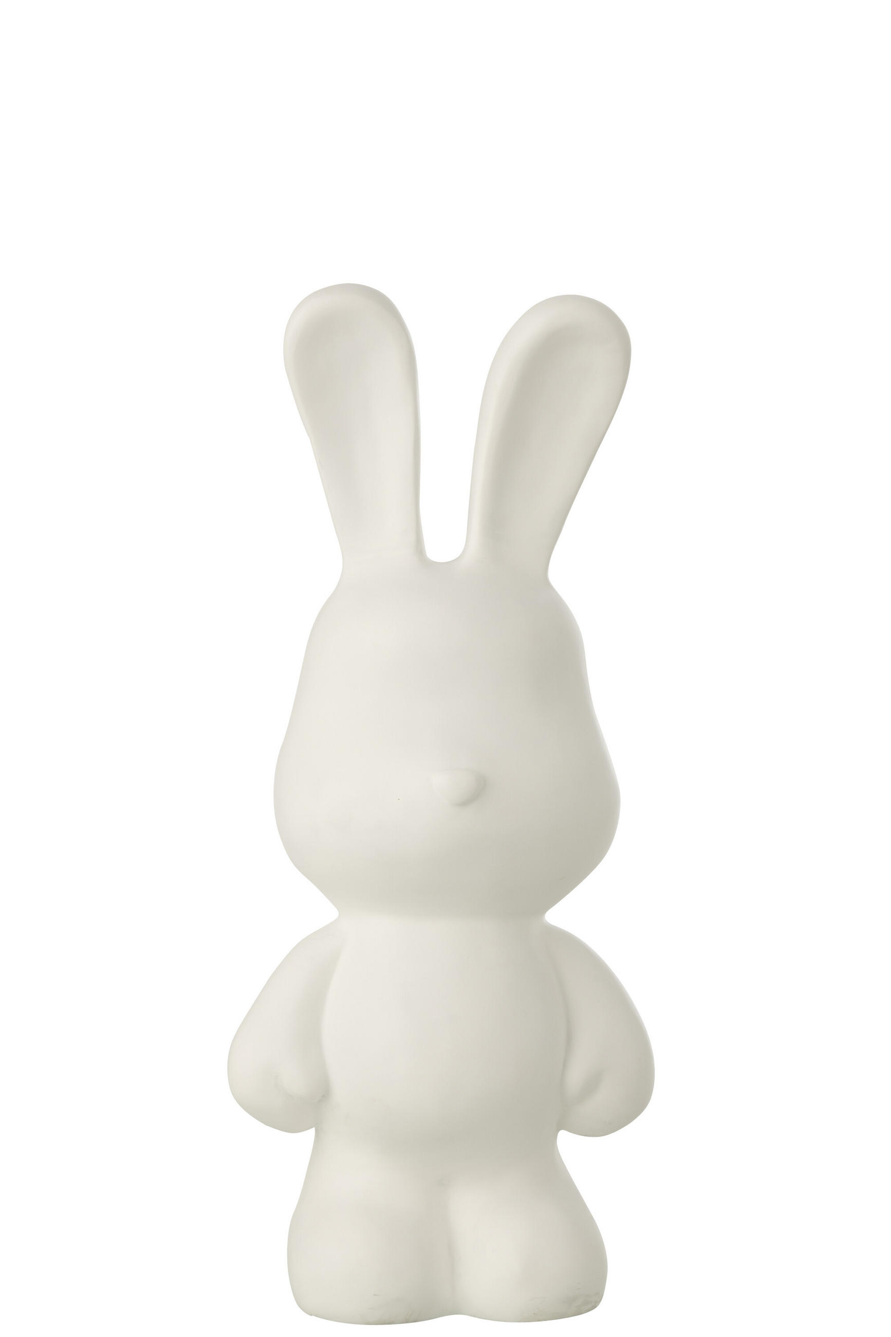 DEKOOBJEKT KANINCHEN EDDY Weiß - Weiß, Glas/Naturmaterialien (17.5/49/20.5cm) - J-Line