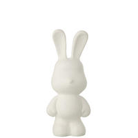 DEKOOBJEKT KANINCHEN EDDY Weiß - Weiß, Glas/Naturmaterialien (17.5/49/20.5cm) - J-Line